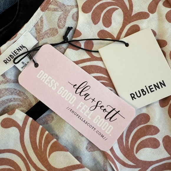 NWT Rubienn Pink & White “Dress Me Up Top”- Small - Picture 7 of 7